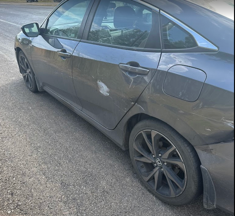 Side panel damage repair and restoration